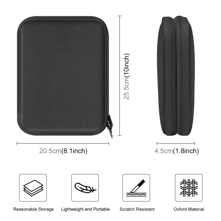 Boîte de rangement pour bracelets de montre Haweel, étui de rangement pour écouteurs, disque U, câbles numériques, taille L