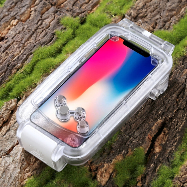For iPhone X / XS HAWEEL 40m/130ft Diving Case, Photo Video Taking Underwater Housing Cover, For iPhone X