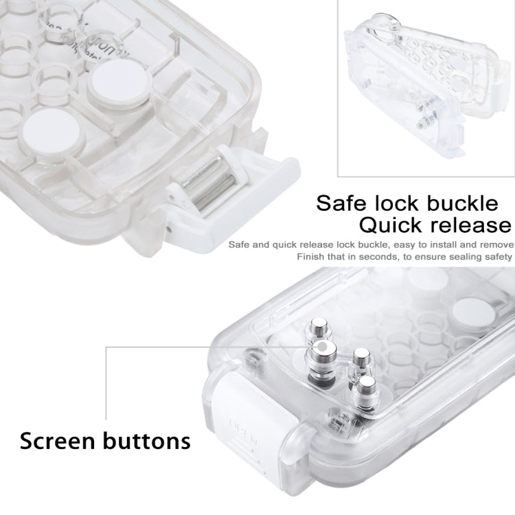 For iPhone X / XS HAWEEL 40m/130ft Diving Case, Photo Video Taking Underwater Housing Cover, For iPhone X