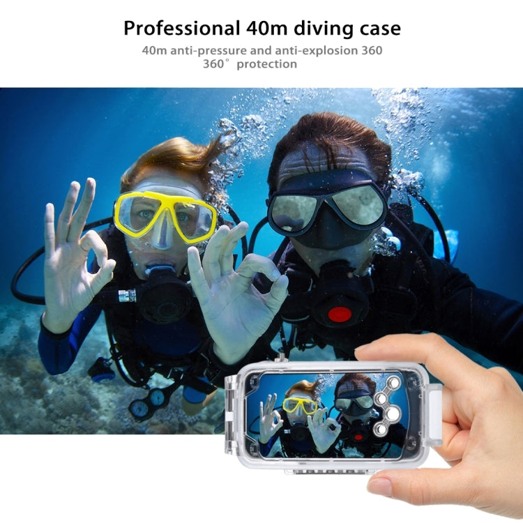 For iPhone X / XS HAWEEL 40m/130ft Diving Case, Photo Video Taking Underwater Housing Cover, For iPhone X