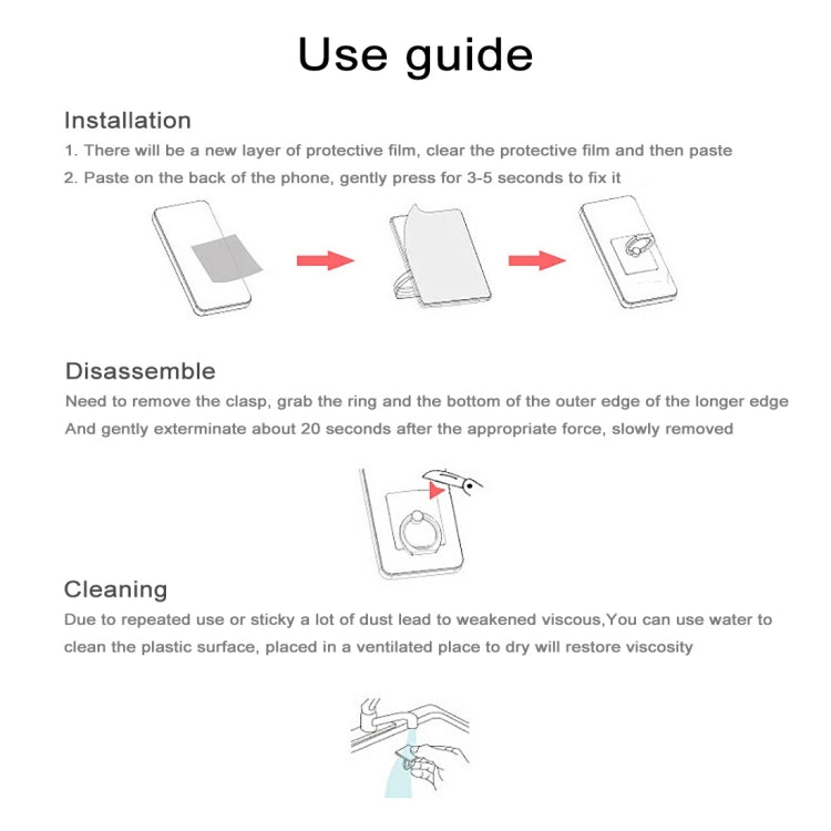 360 Degrees Rotation Ring Phone Holder, Gold, HK Stock