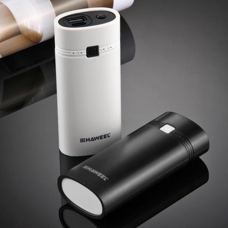 HAWEEL DIY 2x 18650 Battery (Not Included) 5600mAh Power Bank Shell Box with USB Output & Indicator