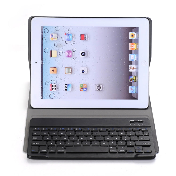 Étui universel ultra-fin à rabat horizontal en ABS pour iPad 4/3/2 avec clavier Bluetooth