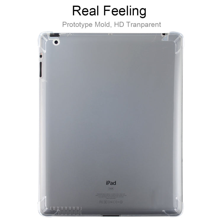 For iPad 4 / 3 / 2 3mm Four Corners Shockproof Transparent Protective Case, For iPad 4 / 3 / 2