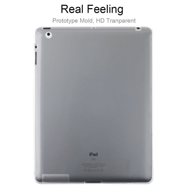 For iPad 4 / 3 / 2 3mm Shockproof Transparent Protective Case