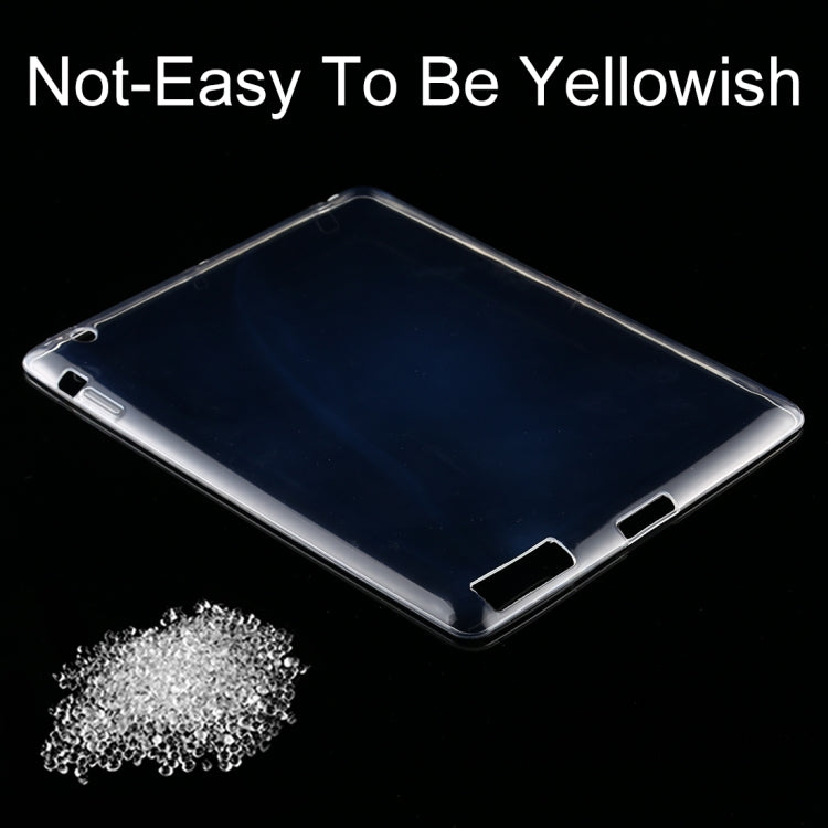 For iPad 4 / 3 / 2 3mm Shockproof Transparent Protective Case