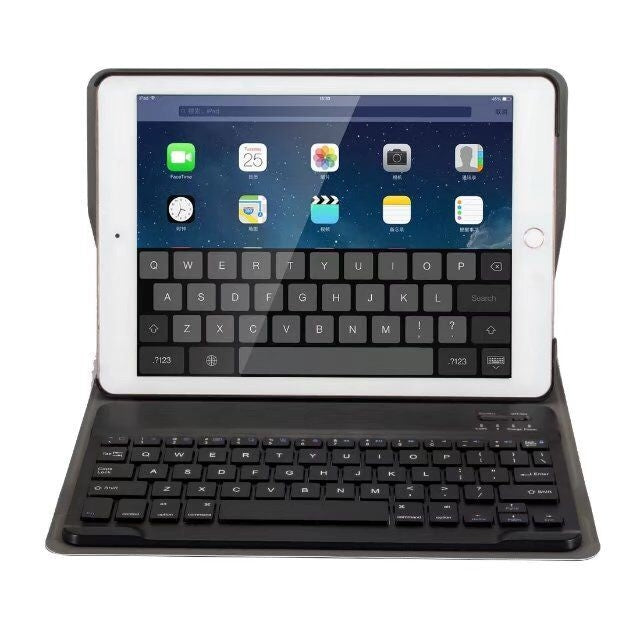 Detachable Bluetooth Keyboard + Horizontal Flip Leather Tablet Case with Holder for iPad Pro 9.7 inch, iPad Air, iPad Air 2, iPad 9.7 inch (2017), iPad 9.7 inch (2018), A07 Black, A07 Gold, A07 Blue, A07 Rose Gold