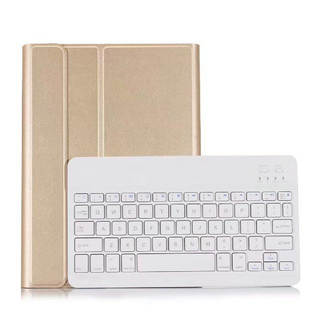 Detachable Bluetooth Keyboard + Horizontal Flip Leather Tablet Case with Holder for iPad Pro 9.7 inch, iPad Air, iPad Air 2, iPad 9.7 inch (2017), iPad 9.7 inch (2018), A07 Black, A07 Gold, A07 Blue, A07 Rose Gold