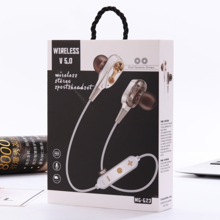 MG-G23 Portable Sports Bluetooth V5.0 Bluetooth Headphones, with 4 Speakers
