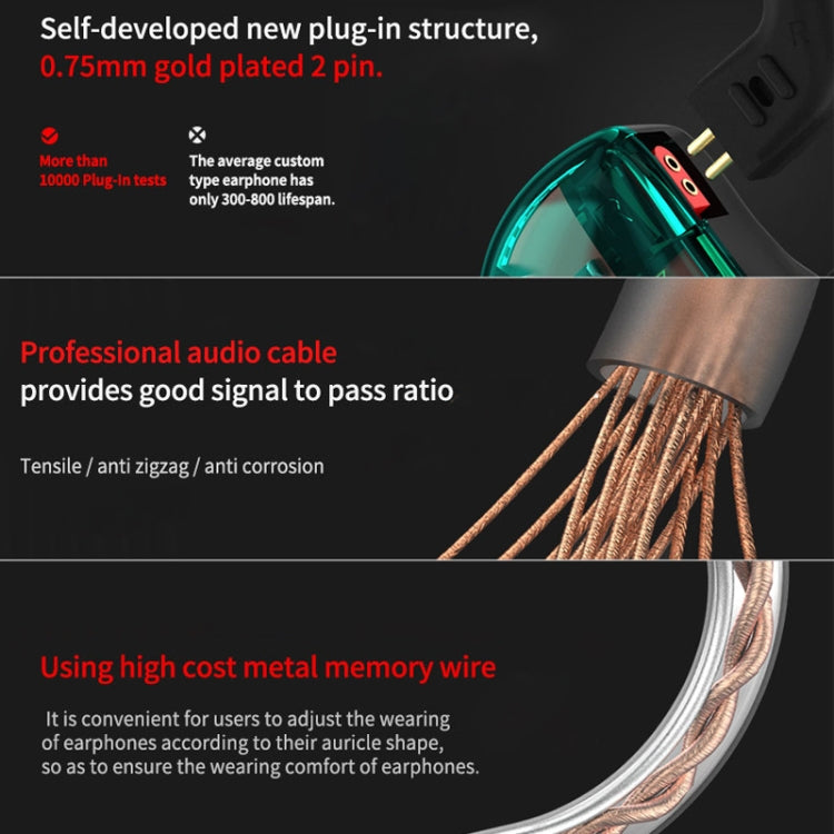 KZ AS10 Ten Unit Moving Iron In-ear HiFi Earphone without Microphone