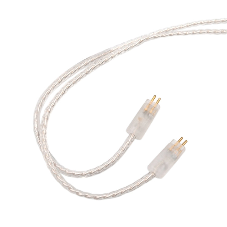 KZ A 8 Pin Oxygen-free Copper Silver Plated Upgrade Cable for KZ ZS3 / ZS4 / ZS5 / ZS6 / ZSA Earphones