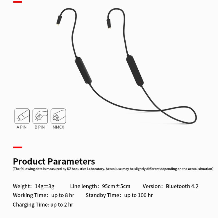 KZ Waterproof High Fidelity Bluetooth Upgrade Cable for KZ ZSN Earphones