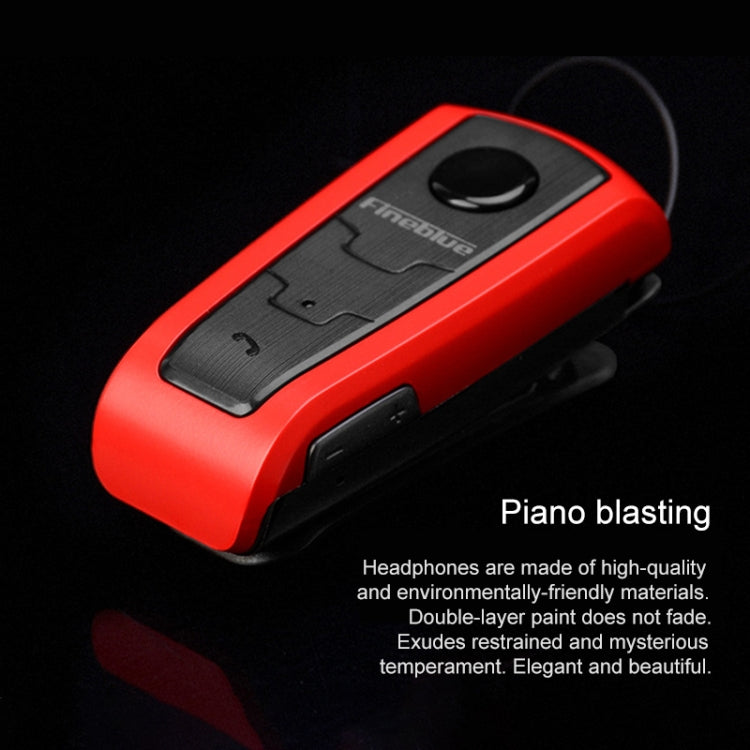 Casque Bluetooth antivol avec câble rétractable Fineblue F910 CSR4.1 et rappel de vibration