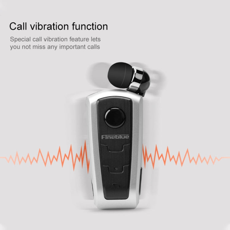Casque Bluetooth antivol avec câble rétractable Fineblue F910 CSR4.1 et rappel de vibration