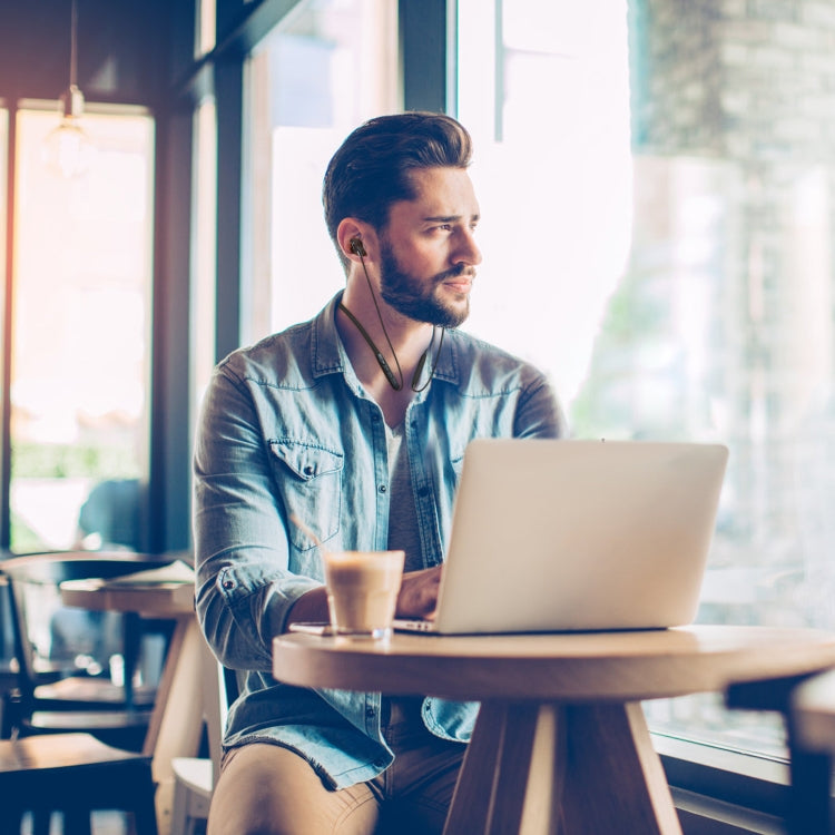 BH-I37 Bluetooth 5.0 Wire-controlled Bluetooth Earphone Built-in High-fidelity Microphone, Support Call, Black, Green, Red