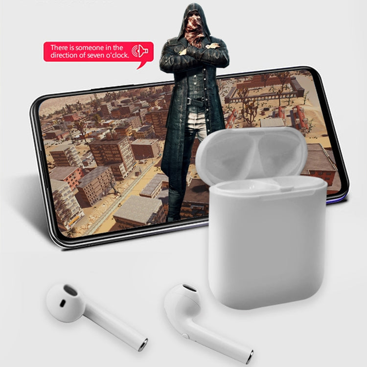 i9 Wireless TWS Sport Bilateral Stereo Bluetooth 5.0 Headset with Charging Box, Push-button Version