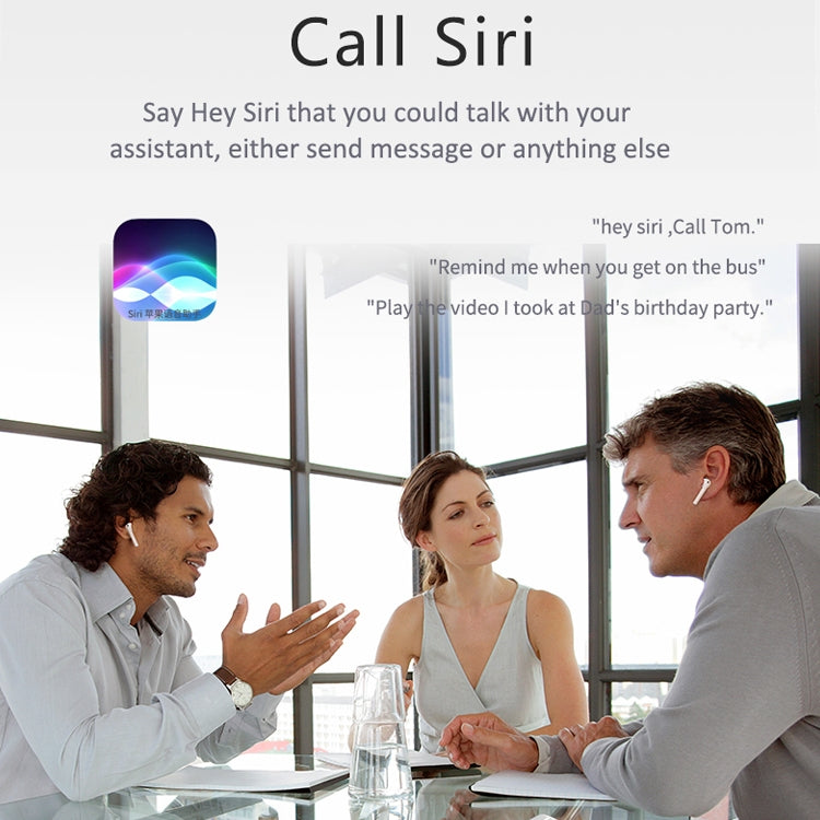 i9 Touch Wireless TWS Sport Bilateral Stereo Bluetooth 5.0 Headset with Charging Box, Touch Version