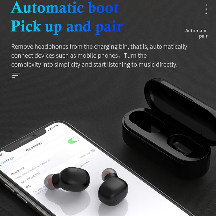 P1 TWS Bluetooth 5.0 Binaural Stereo Wireless Sports Bluetooth Earphone