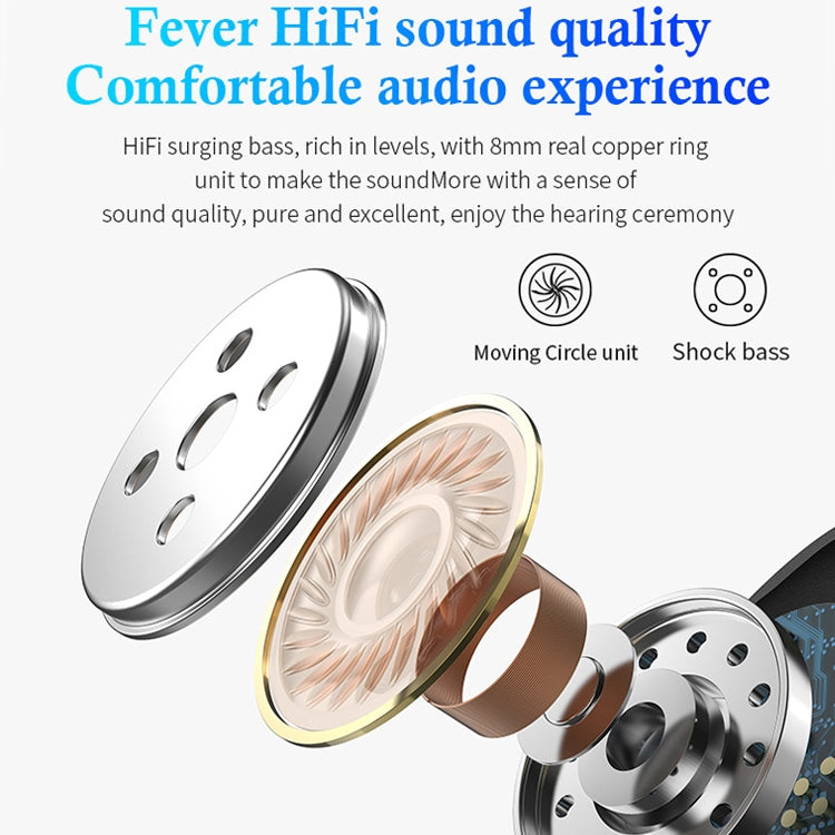 P1 TWS Bluetooth 5.0 Binaural Stereo Wireless Sports Bluetooth Earphone