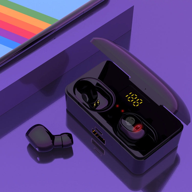 G10 TWS Bluetooth 5.0 Wireless Bluetooth Earphone with Charging Box, Support Digital Display & HD Call & Power Bank, G10