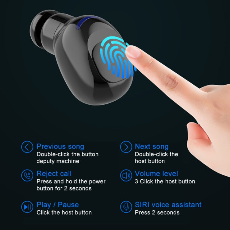 W12 IPX6 Waterproof Bluetooth 5.0 Touch Wireless Bluetooth Earphone with Charging Box, Support Power Digital Display & Breathing Light Bar & HD Call & Power Bank, W12