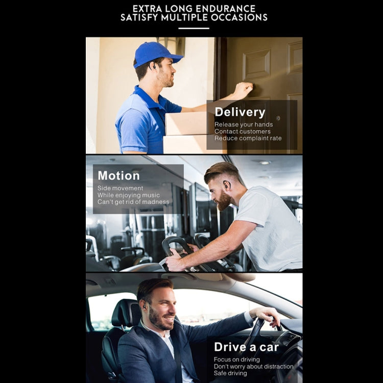 F680 Bluetooth 5.0 Fast Charging Wireless Business Sports Bluetooth Earphone