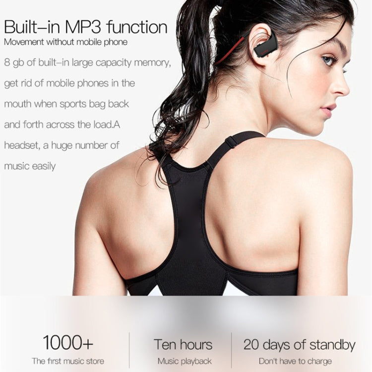 J2 Bluetooth 4.2 Binaural Hanging Type Wireless Sports Bluetooth Earphone, Built-in Memory