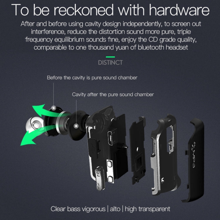 J2 Bluetooth 4.2 Binaural Hanging Type Wireless Sports Bluetooth Earphone, Built-in Memory