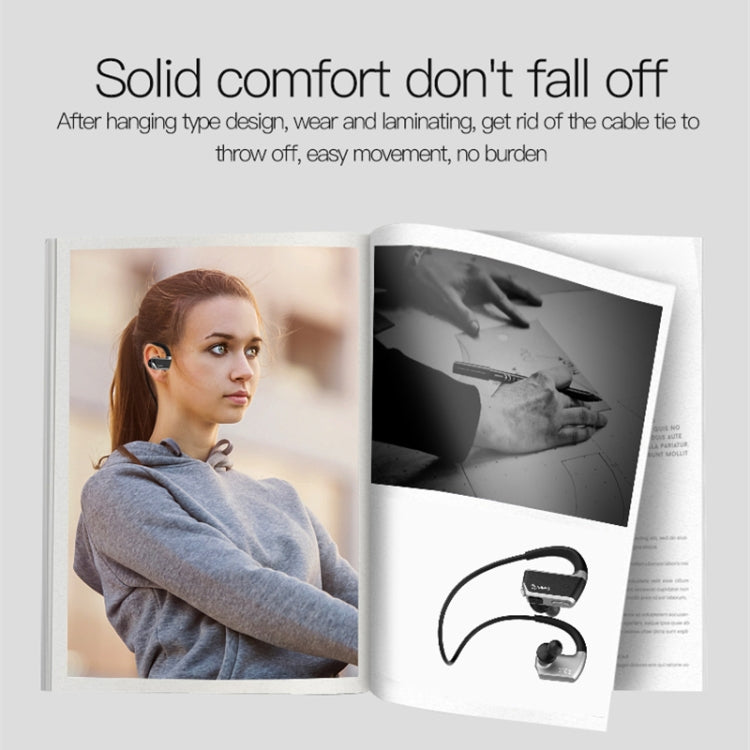 J2 Bluetooth 4.2 Binaural Hanging Type Wireless Sports Bluetooth Earphone, Built-in Memory