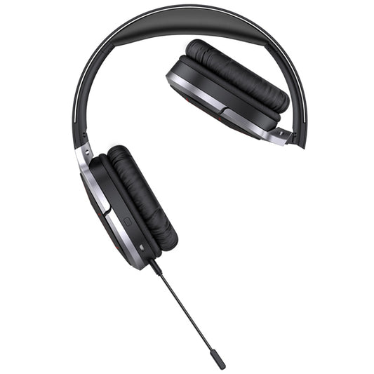 Soft ear cushions and adjustable headband on awei A799BL Bluetooth gaming headset