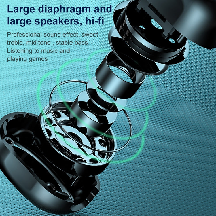 M9 Bluetooth 5.1 Business Style In-ear Stereo Wireless Bluetooth Earphone, M9 Blue, M9 Black