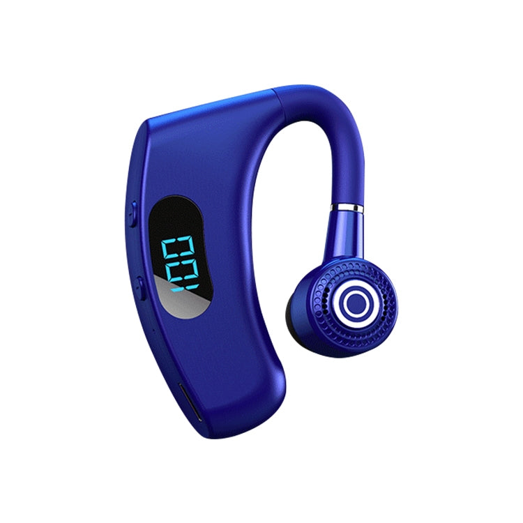 V12 Bluetooth 5.2 Business Hanging Ear Style Smart LED Digital Display Wireless Bluetooth Earphone with Charging Box