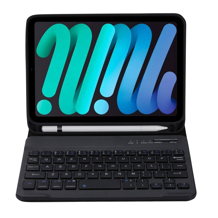 Étui clavier Bluetooth ultra-fin C06B pour iPad mini 6/mini 7, couleurs acidulées, avec support et emplacement pour stylet