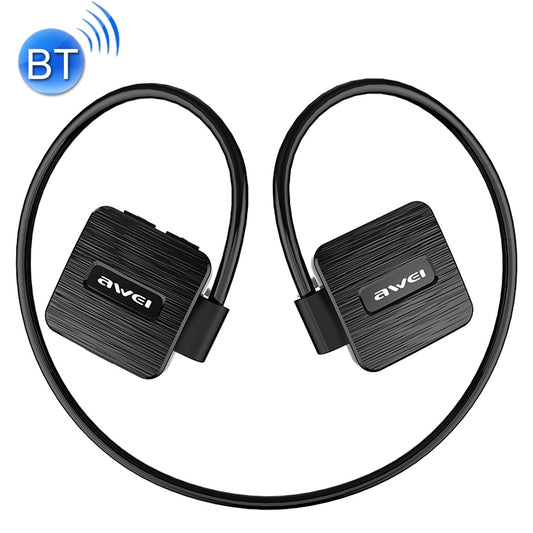 awei A848BL neck-mounted wireless Bluetooth sports stereo earphone in black