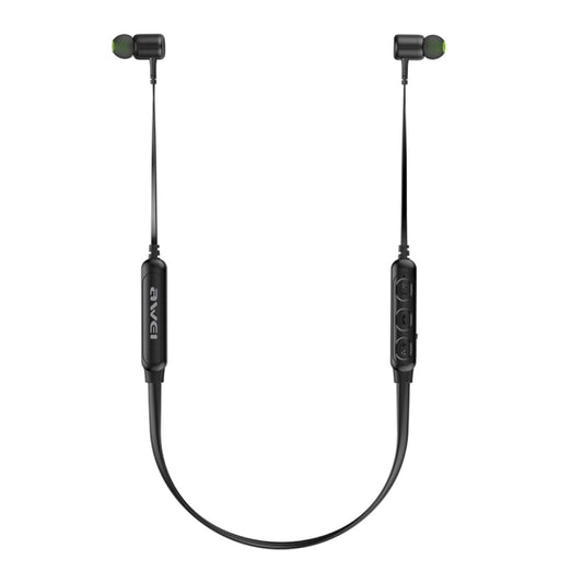 awei G30BL neck-mounted wireless Bluetooth sports stereo earphone in sleek black