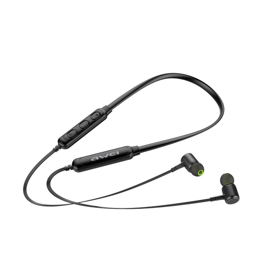 awei G30BL stereo earphone packaging display with wireless connectivity features