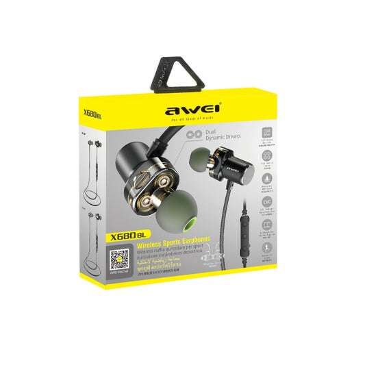awei X680BL wireless Bluetooth headset retail box packaging