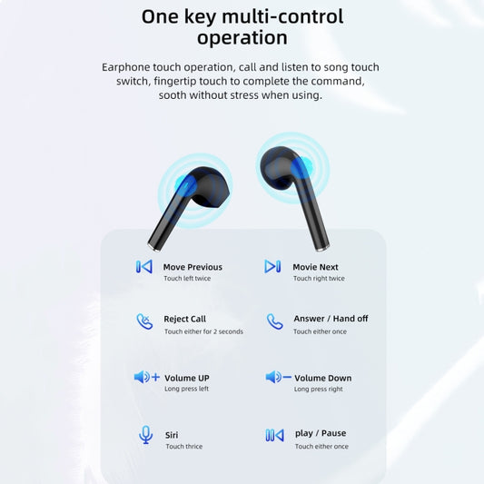 Bluetooth 5.0 wireless earbuds with ergonomic sports fit and noise isolation