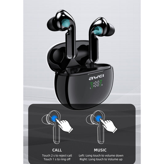 In-ear sports headphones demonstrating secure fit for running and workouts