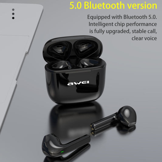T26 Pro true wireless headset fitted in ear demonstrating secure sports fit