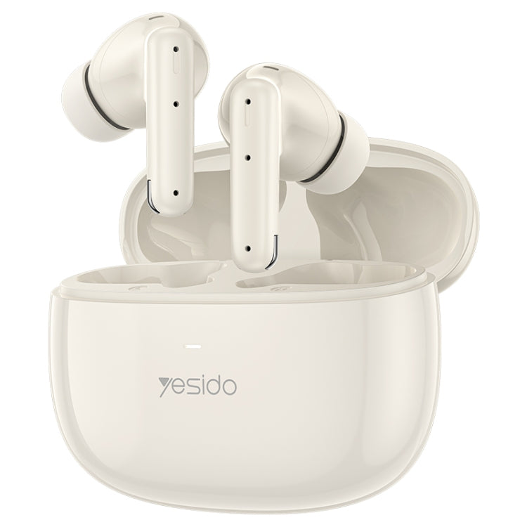 Yesido TWS28 ANC+ENC Dual Noise Reduction Smart TWS Wireless Bluetooth Earphone, TWS28 Beige