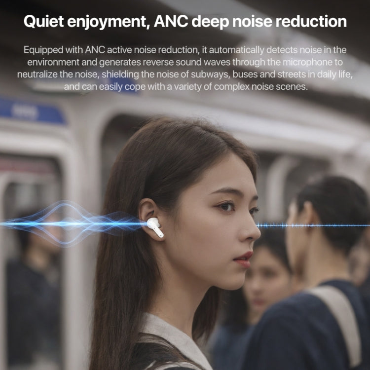 Yesido TWS28 ANC+ENC Dual Noise Reduction Smart TWS Wireless Bluetooth Earphone, TWS28 Beige