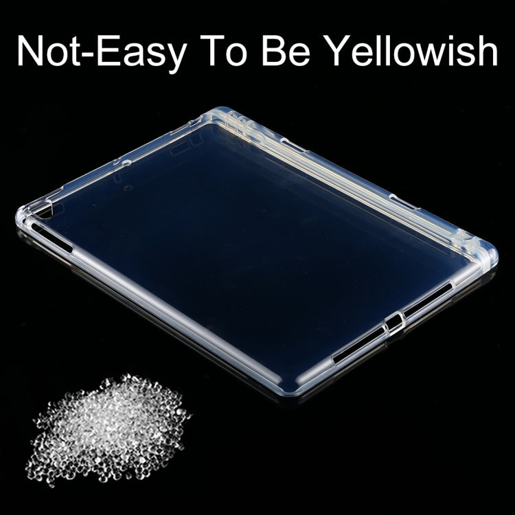 For iPad Air / Air 2 3mm Shockproof Transparent Protective Case with Pen Slot, For iPad Air / Air 2