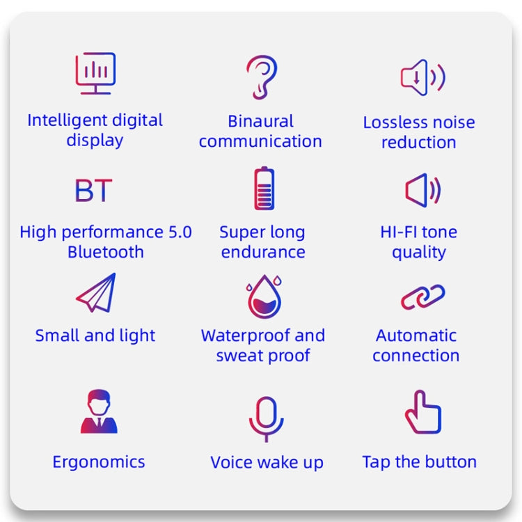 AIR6 Pro Bluetooth 5.0 TWS Touch In-ear Style Wireless Bluetooth Earphone with Charging Box
