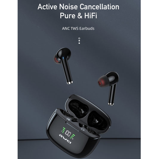 Close-up view of awei TA8 earphone driver and mesh design for premium sound quality