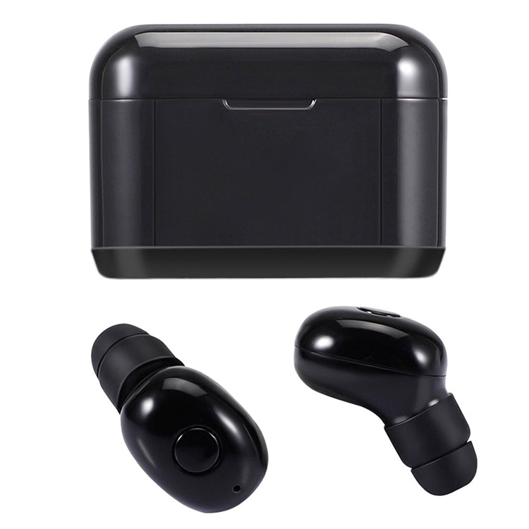 DT-4 IPX Waterproof Bluetooth 5.0 Wireless Bluetooth Earphone with 350mAh Magnetic Charging Box, Support for Calling, DT-4