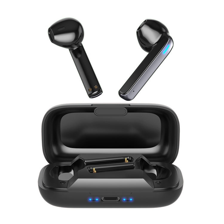 BQ02 TWS Semi-in-ear Touch Bluetooth Earphone with Charging Box & Indicator Light, Supports HD Calls & Intelligent Voice Assistant