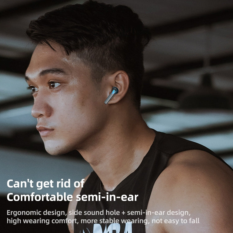 BQ02 TWS Semi-in-ear Touch Bluetooth Earphone with Charging Box & Indicator Light, Supports HD Calls & Intelligent Voice Assistant
