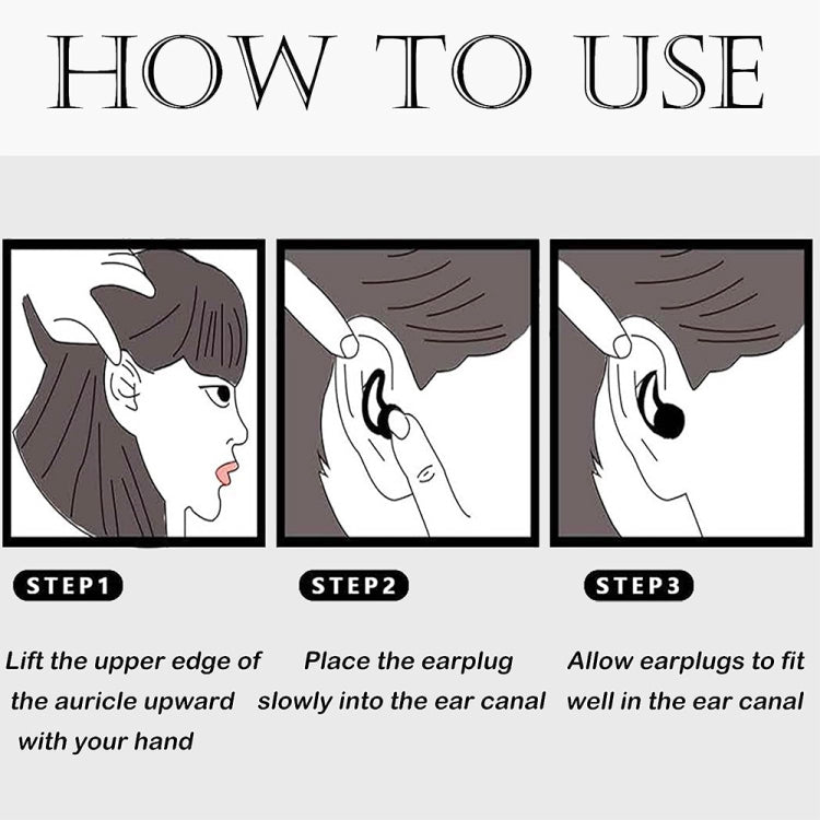 iMeBoBo iM9689 Shark Fin Version NThree Layer ano Silicone Sleeping Noise Reduction Earplugs with Jar, iM9689