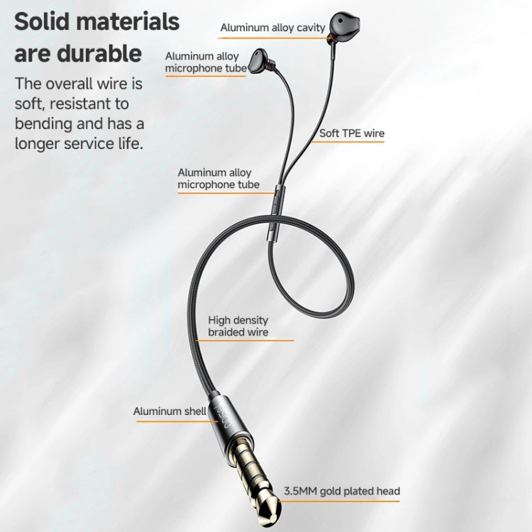 Yesido YH47 3.5mm Metal Line-Control In-Ear Wired Earphone, Length: 1.2m
